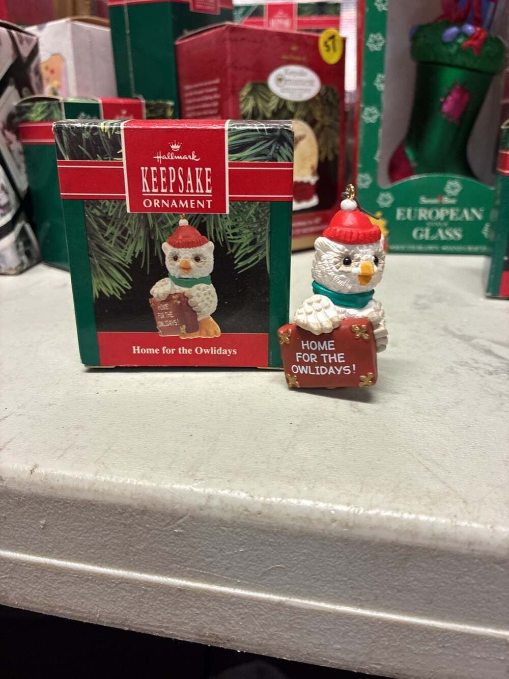 Hallmark Keepsake Ornament 1990 Home for the Owlidays Snowy Owl Christmas Orname